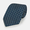 View 1 of product Navy Geometric Diamond Silk Tie