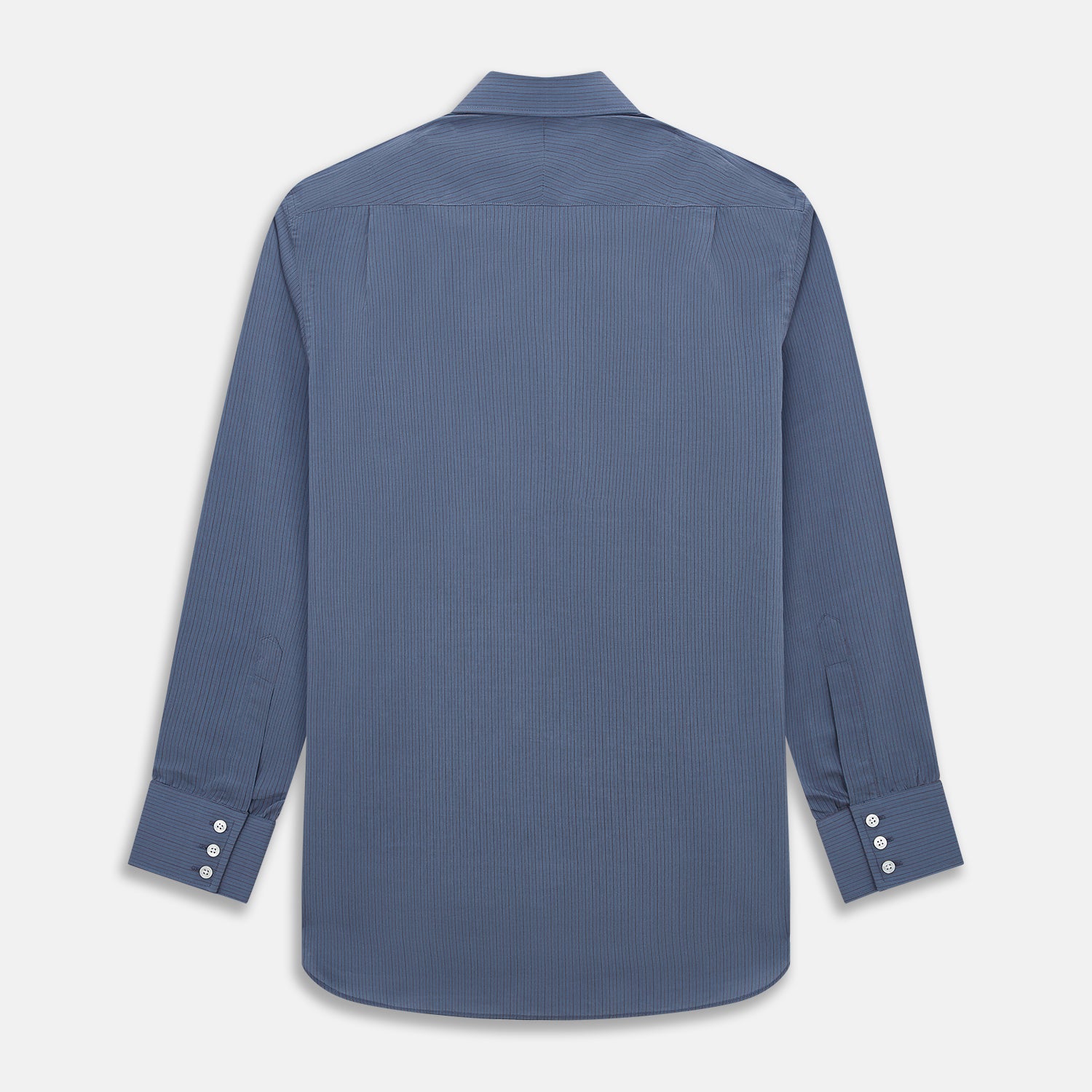 View 3 of product Mid Blue Red Stripe Regular Fit Mayfair Shirt