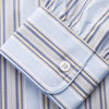 View 3 of product Pale Blue and Yellow Multi Stripe Cotton Sussex Nightshirt