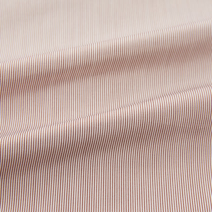 Burgundy Hairline Stripe Mayfair Shirt Image 8