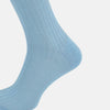 View 4 of product Pale Blue Mid-Length Socks