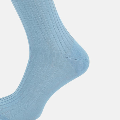Pale Blue Mid-Length Socks Image 3