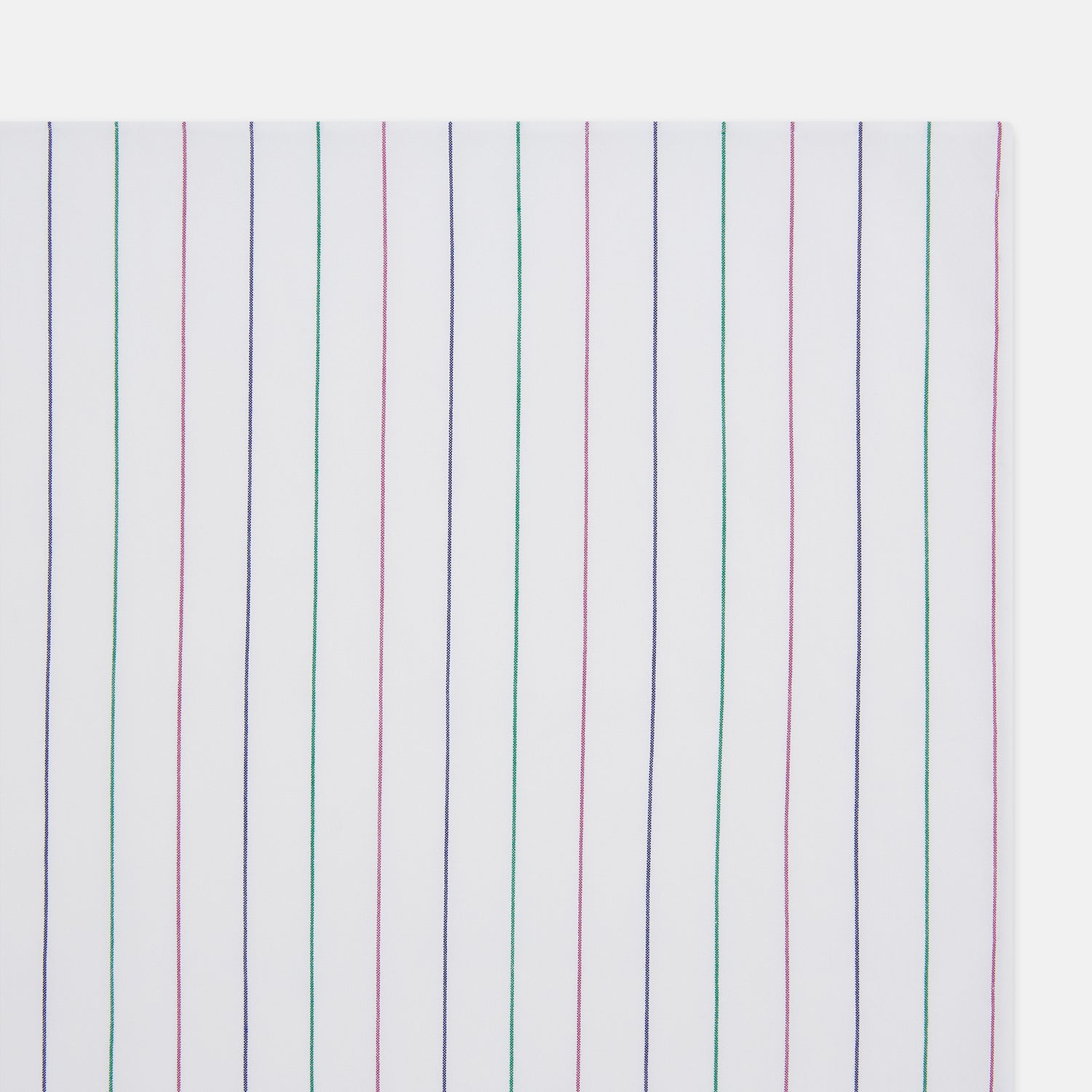 View 2 of product Hand Rolled Pink and Green Pinstripe Handkerchief