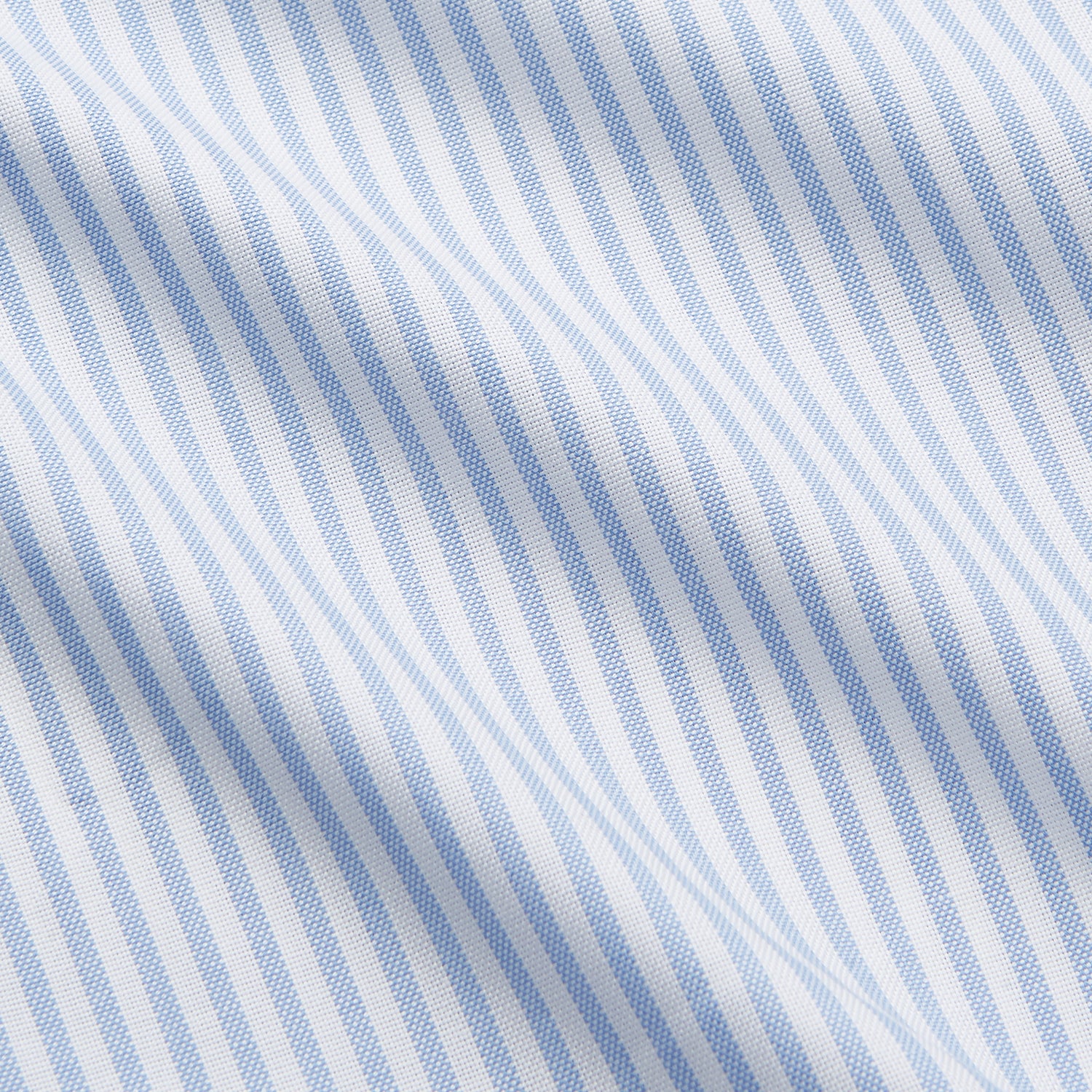 View 5 of product Pale Blue Stripe Weekend Fit Hayne Shirt With Dorset Collar And 1-Button Cuffs