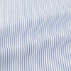 View 6 of product Navy and Blue Ticking Stripe Shirt with Contrast Collar and Double Cuffs