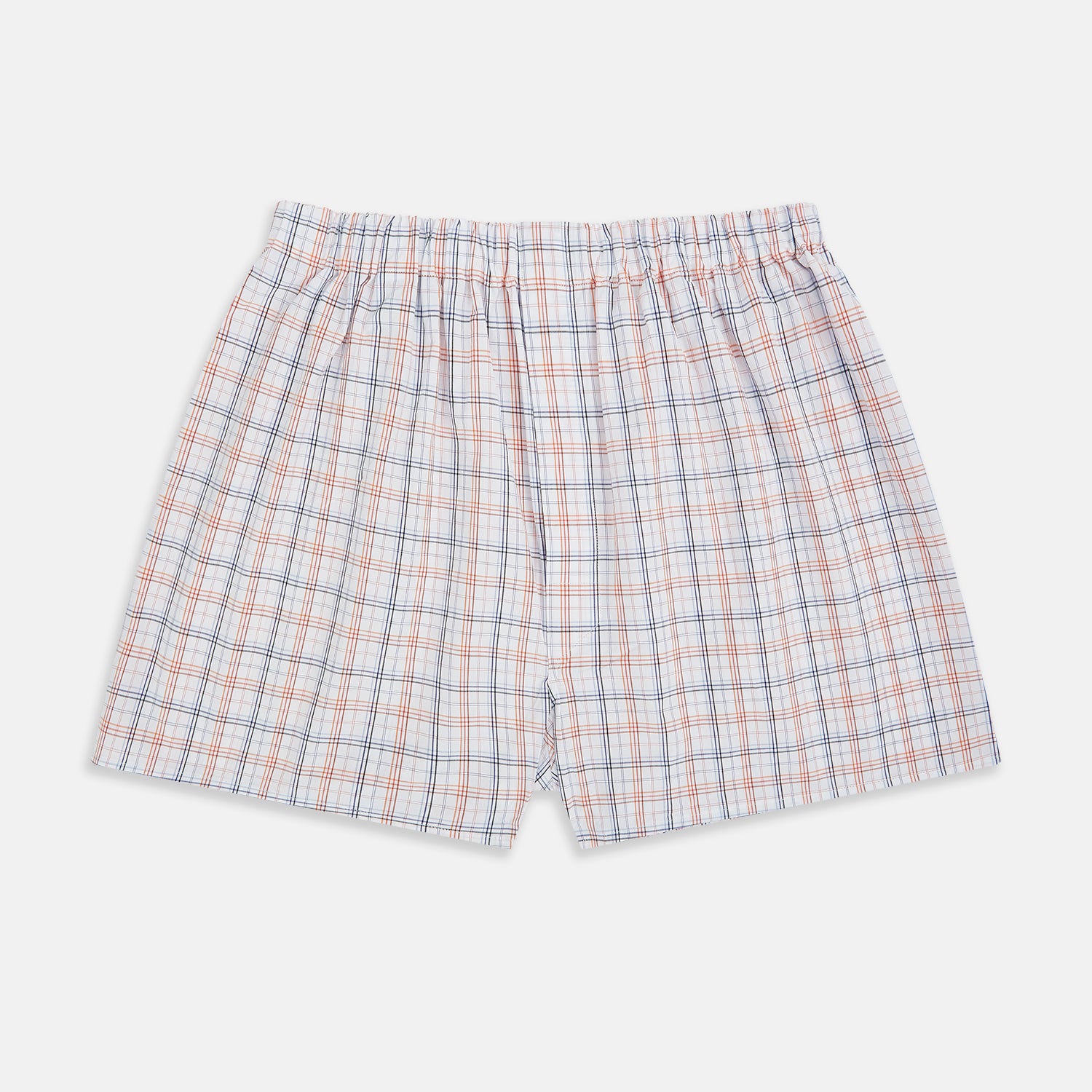 View 1 of product Blue and Orange Multi Graph Check Godfrey Boxer Shorts