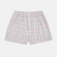 Blue and Orange Multi Graph Check Godfrey Boxer Shorts