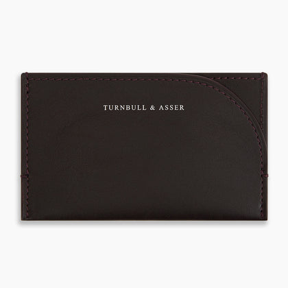 Burgundy Slim Rounded Card Case Image 2