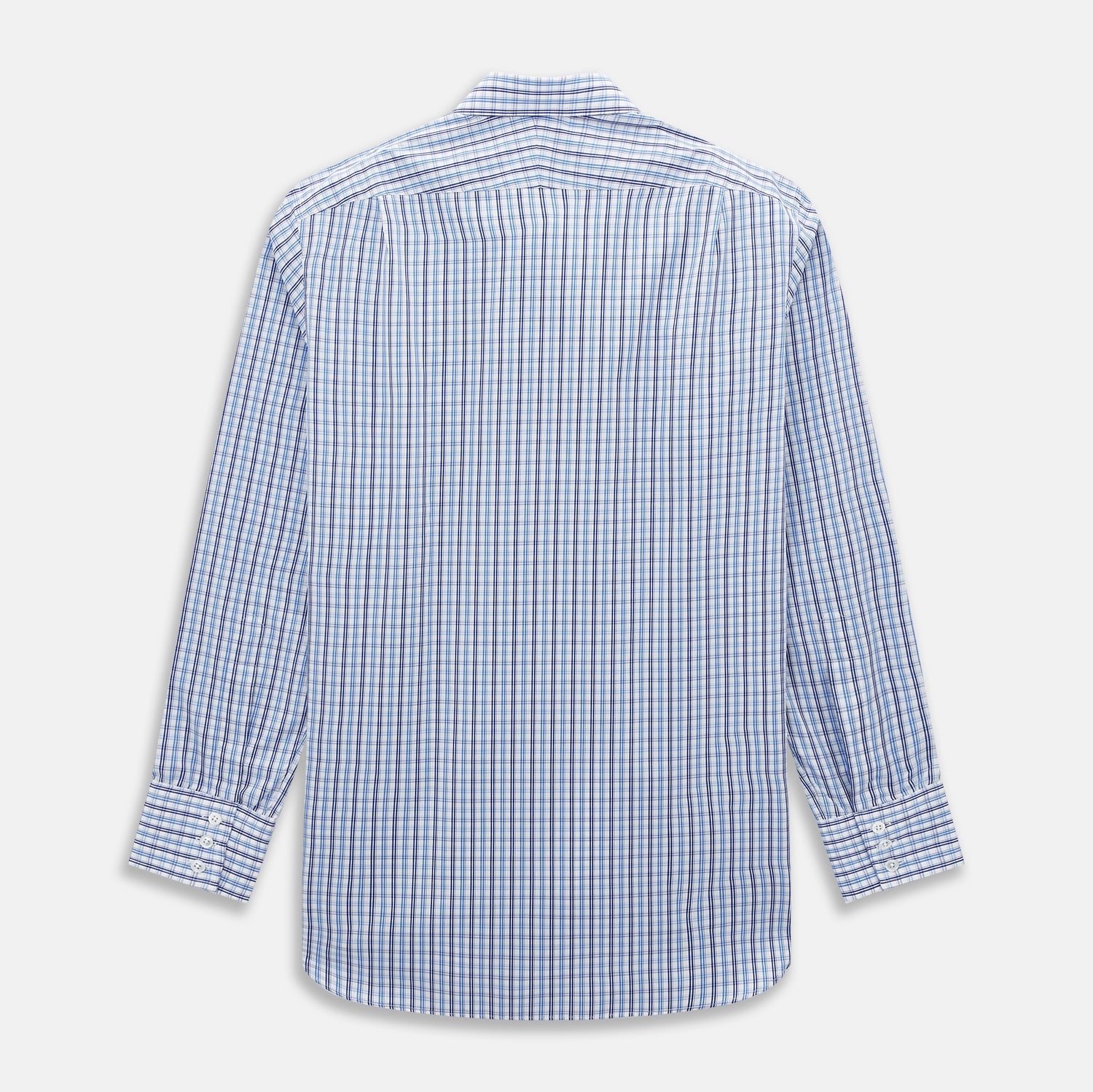 View 3 of product Blue and Navy Multi Check Mayfair Shirt