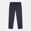 View 3 of product Navy Check Wool and Cashmere Blend Wilson Trousers