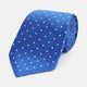 Blue and White Micro Dot Silk Tie