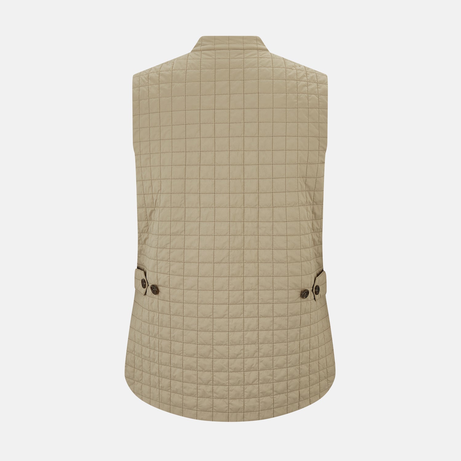 View 3 of product Sand Double-Breasted Quilted Gilet