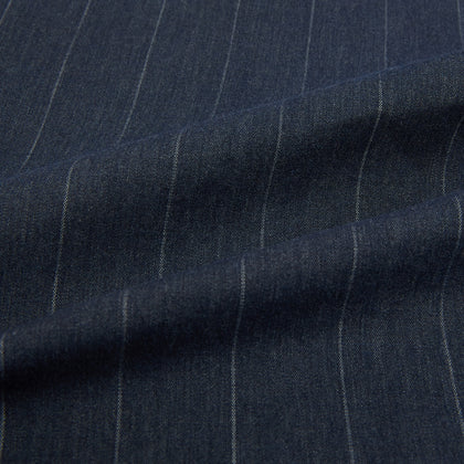 Navy Melange Wide Stripe Westminster Shirt Image 7