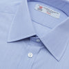 View 5 of product Blue Hairline Stripe Shirt with T&A Collar and 3-Button Cuffs