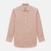 View 1 of product Orange Graph Overlay Check Mayfair Shirt
