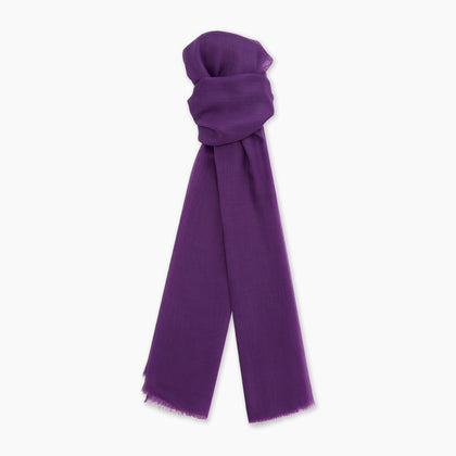 Purple Cashmere Scarf Image 2