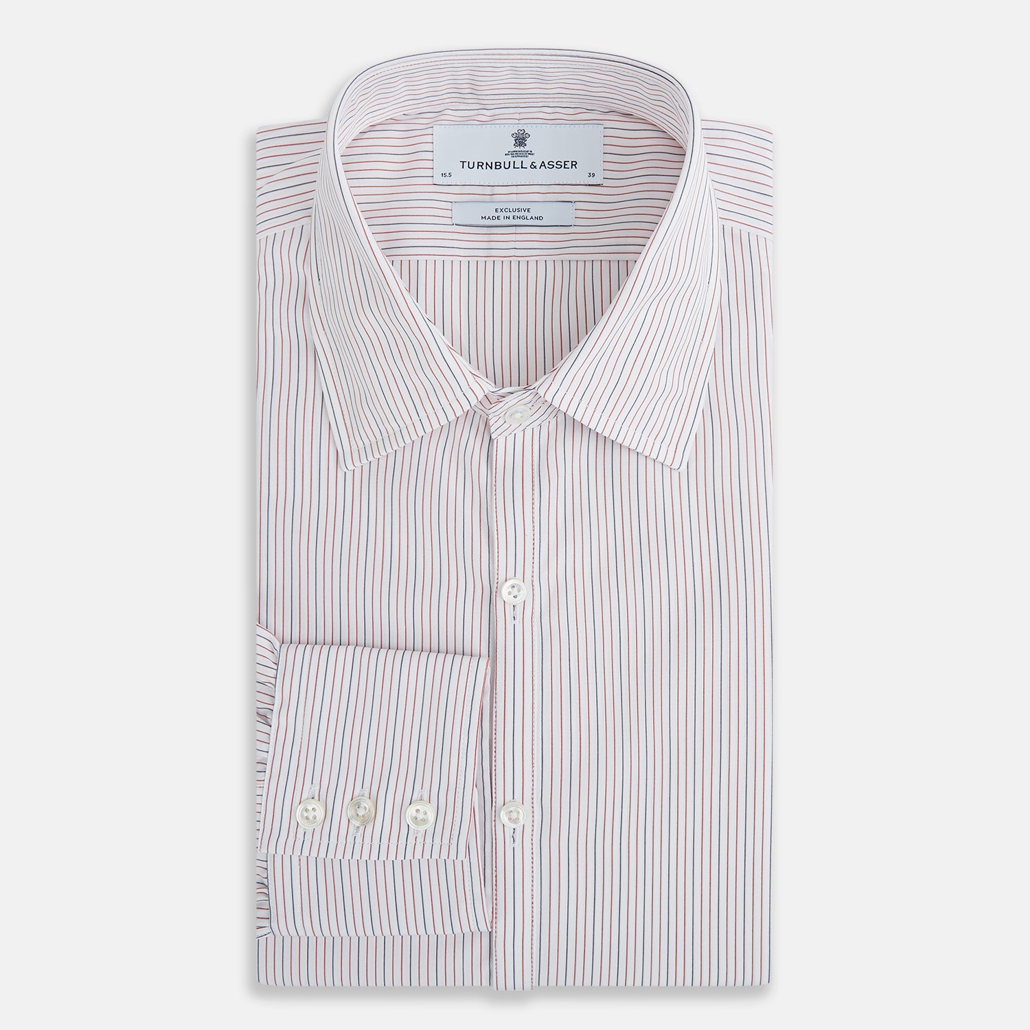 Red and Blue Ticking Stripe Westminster Shirt