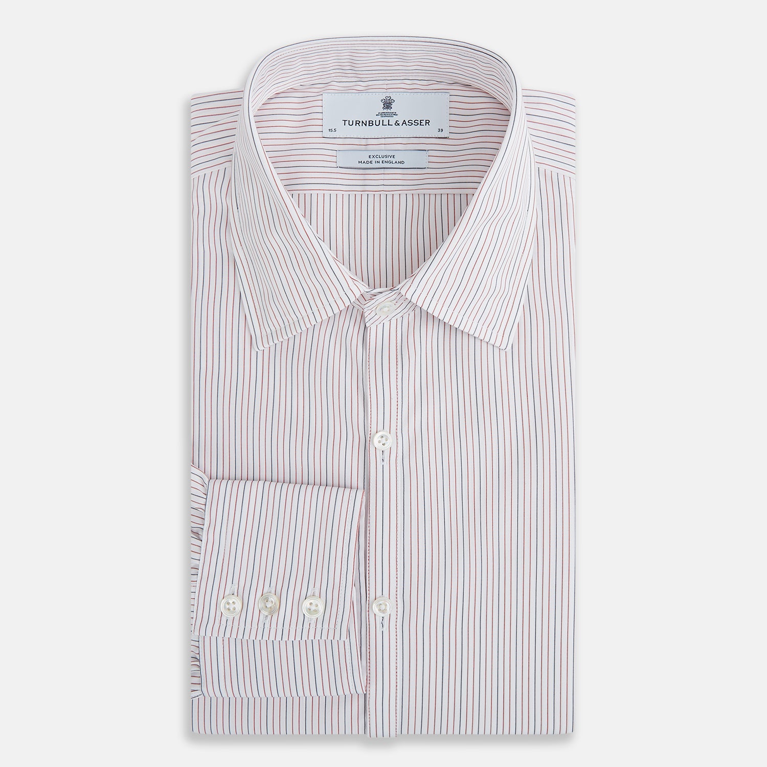 View 5 of product Red and Blue Ticking Stripe Westminster Shirt