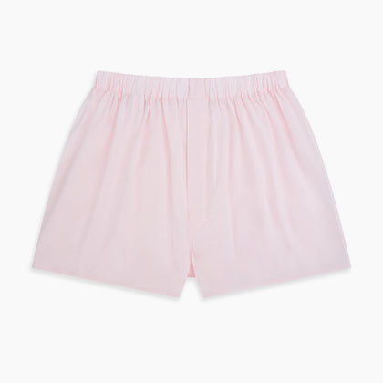 Plain Blush Godfrey Boxer Shorts Image 2