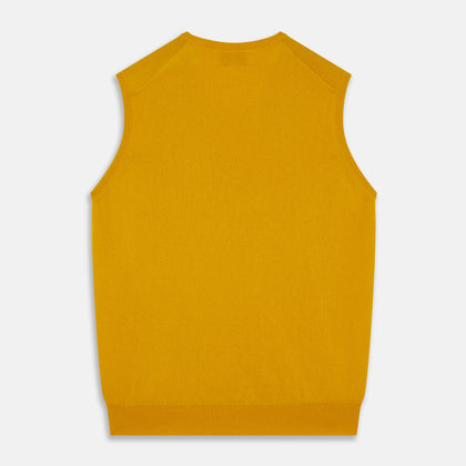 Gold Ifor Cashmere Slipover Image 2