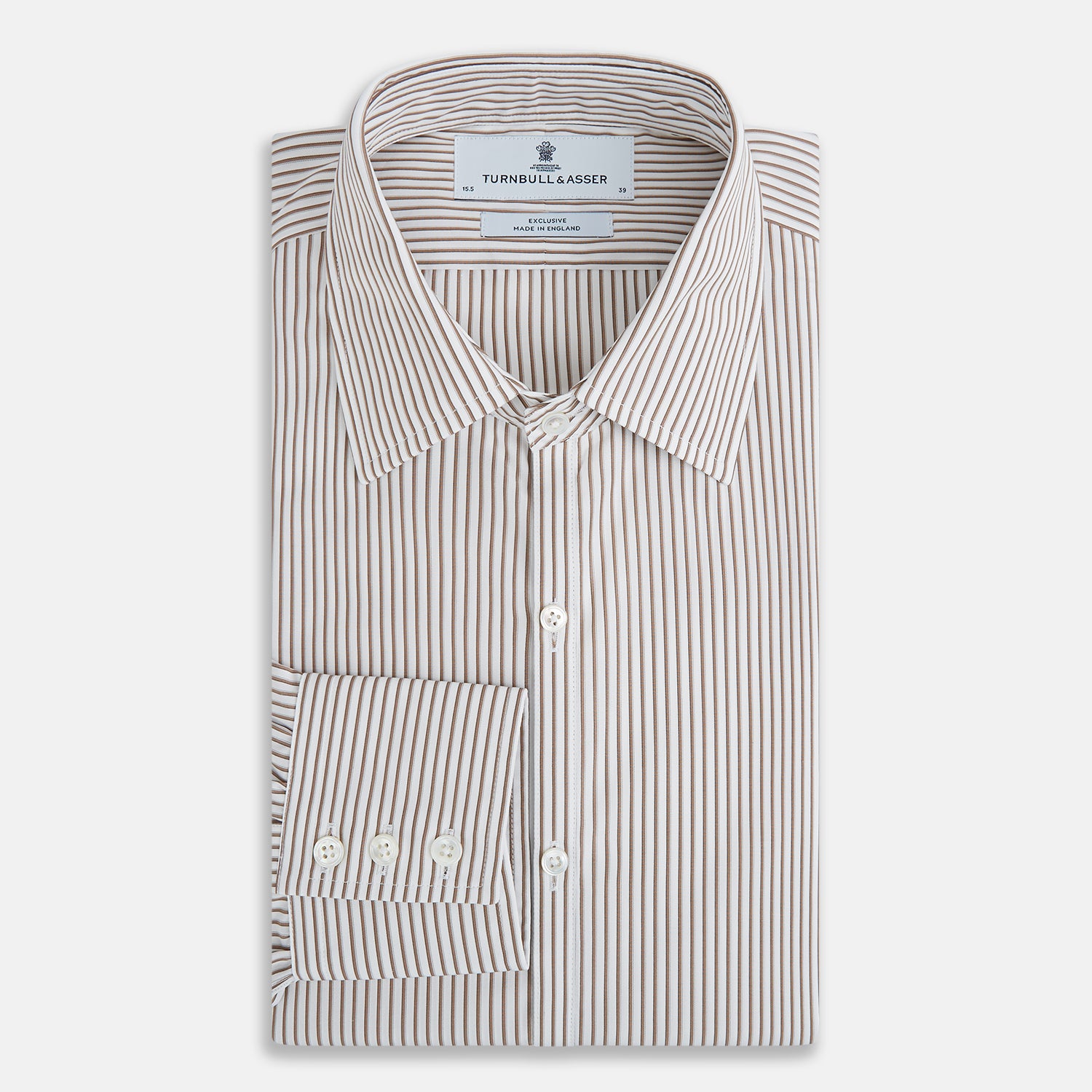 View 5 of product Coffee Multi Stripe Westminster Shirt