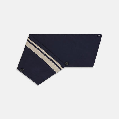 Navy and Sand Stripe Neck Warmer Image 2