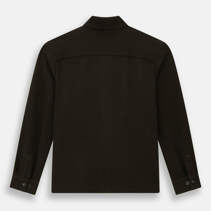 Dark Chocolate Greenwich Knitted Overshirt Image 2
