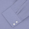 Tailored Fit Blue Royal Oxford Cotton Shirt with Kent Collar and 2-Button Cuffs