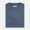 View 4 of product Pacific Blue Cashmere Round Neck Jumper