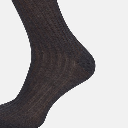 Charcoal Mid-Length Socks Image 3