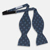 View 2 of product Navy Medallion Silk Bow Tie