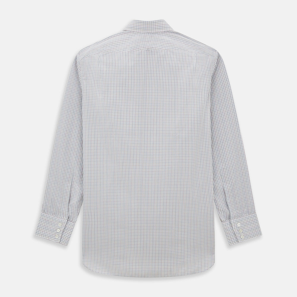 Sky Blue Multi Graph Check Shirt
