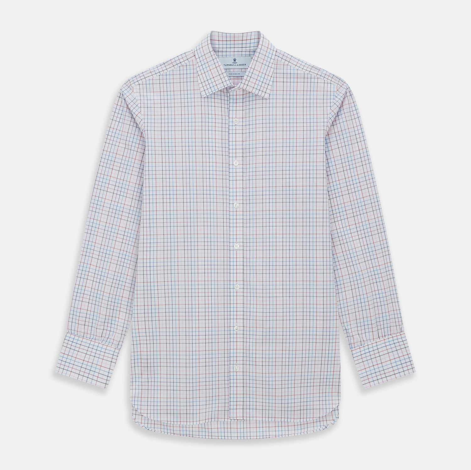 View 1 of product Pink Multi Double Grid Check Mayfair Shirt