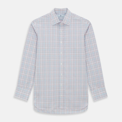 Pink Multi Double Grid Check Mayfair Shirt