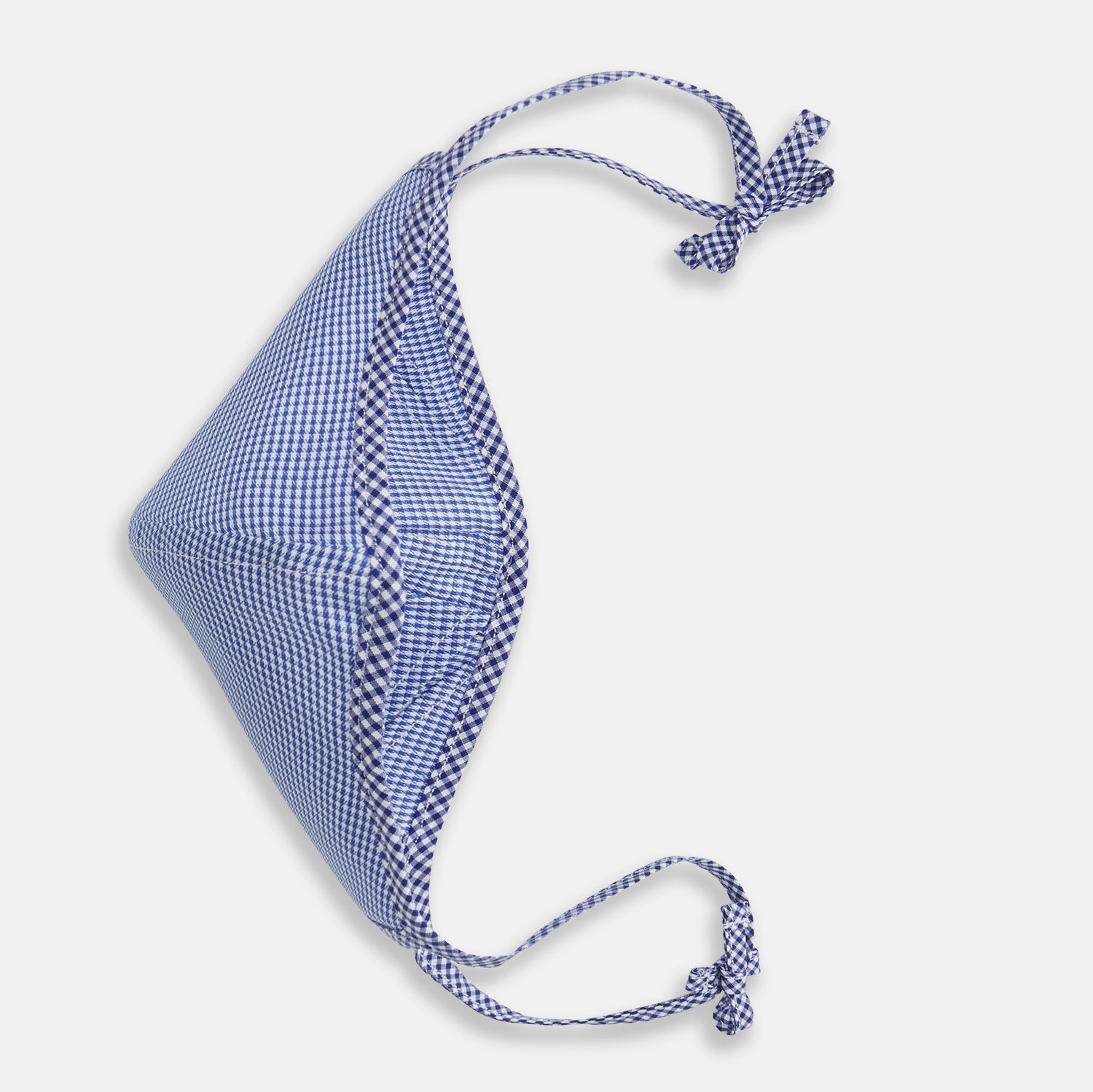 View 3 of product White & Navy Multi Check Commuter Mask With 3 Viroformula™ Filters