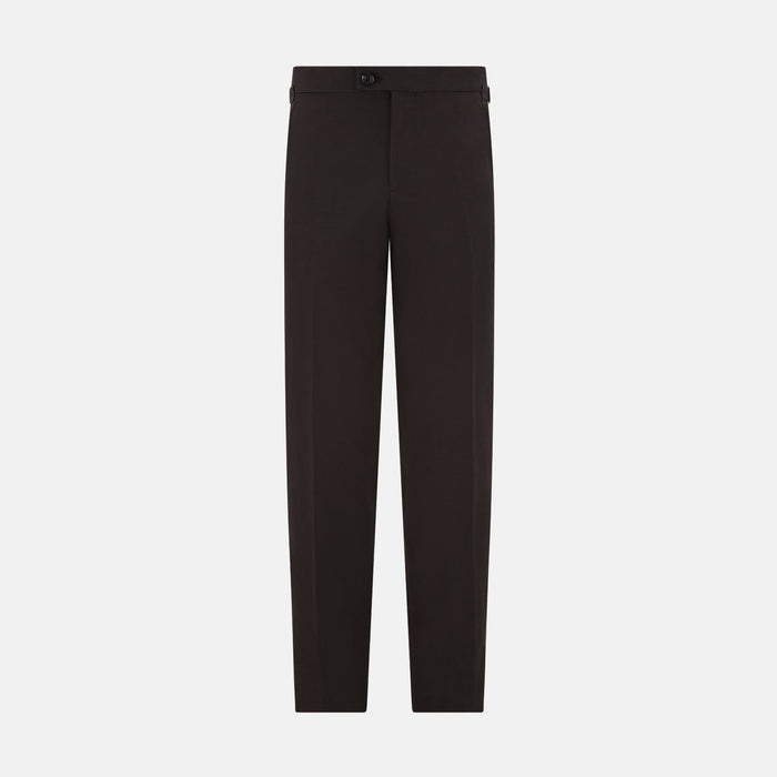 Brown Linen Henry Trousers