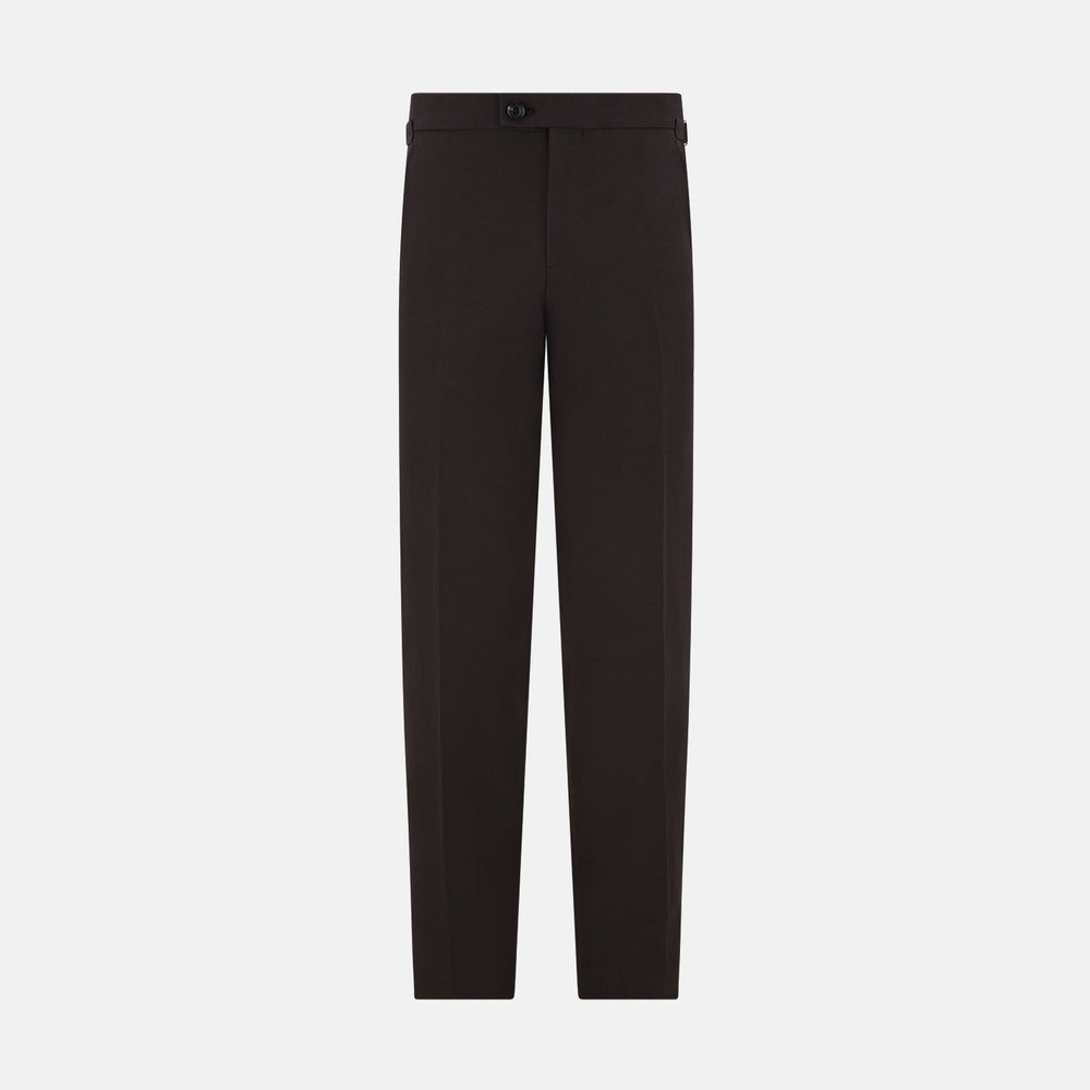 Brown Linen Henry Trousers