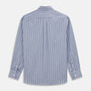 View 5 of product Pale Blue and White Pinstripe Cotton Blend Weekend Fit Finch Shirt