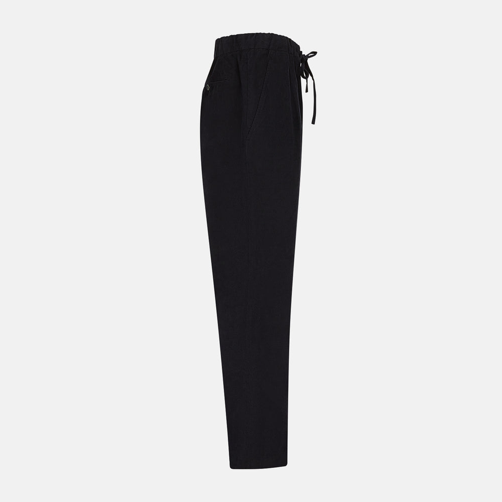 Navy Corduroy Miles Trousers
