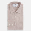 View 10 of product Burgundy Hairline Stripe Mayfair Shirt