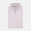 View 1 of product Pink Herringbone Superfine Cotton Shirt with T&A Collar and 3-Button Cuffs