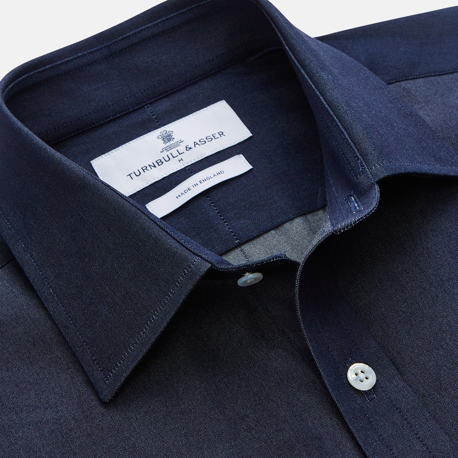View 2 of product Blue Weekend Fit Finch Shirt With Derby Collar And Chest Pocket