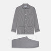 View 1 of product Black Candy Stripe Cotton Hyde Pyjama Set