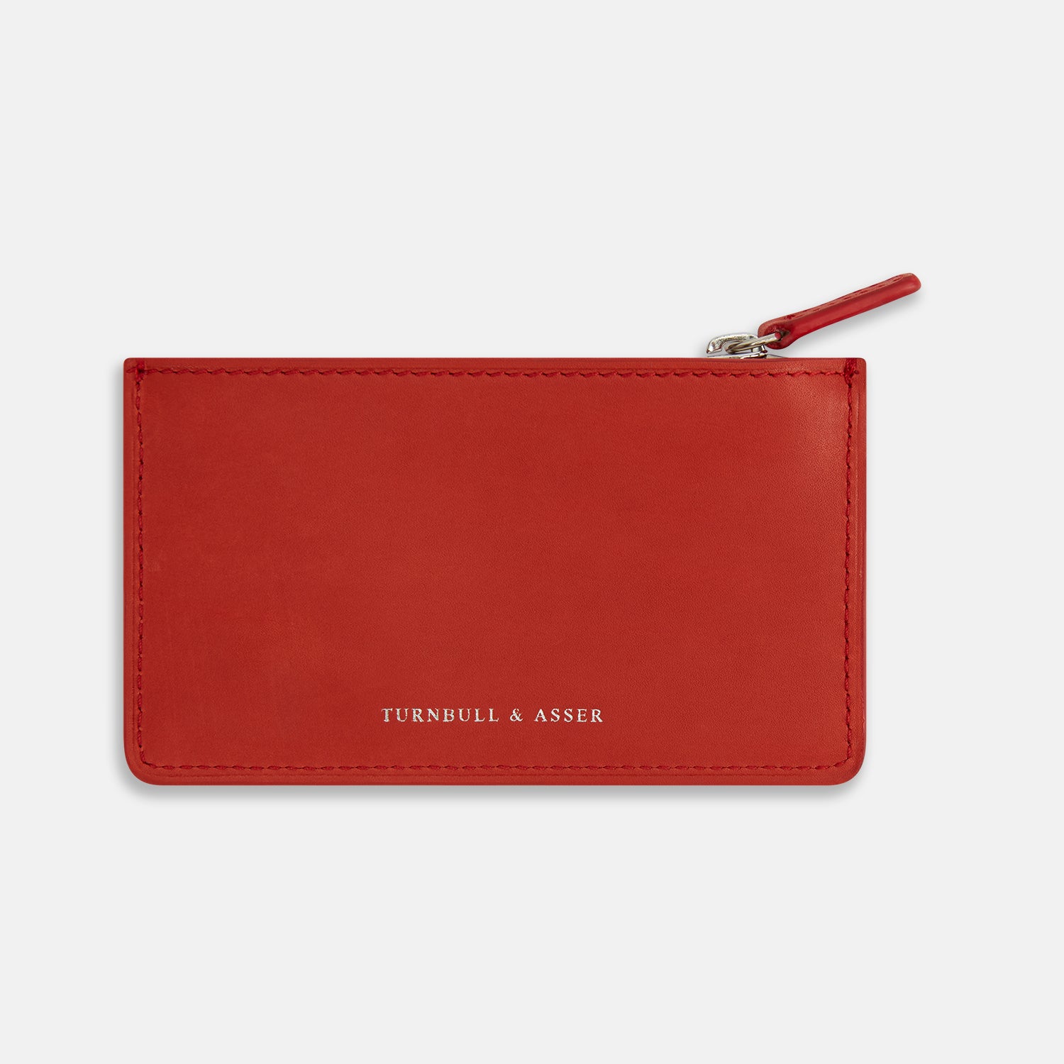 View 1 of product Red Leather Zip Wallet