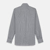 View 5 of product Grey Check Weekend Fit Flannel Shirt with Derby Collar and 1-Button Cuffs