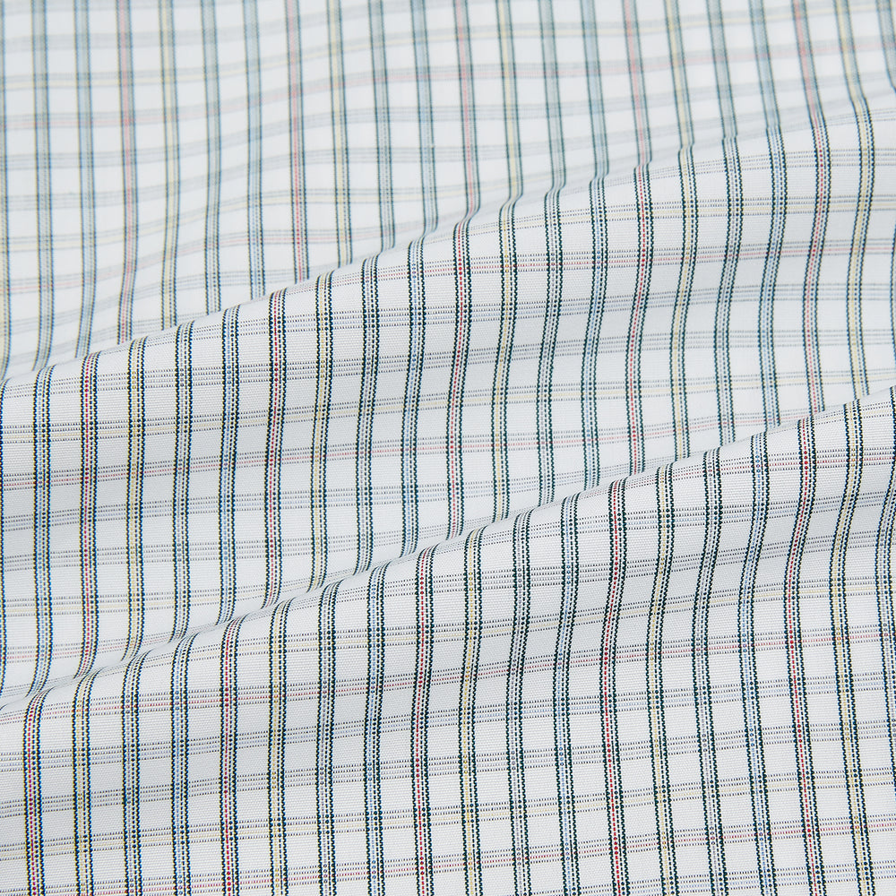 Forest Green with Multi-Hued Graph Check Mayfair Shirt