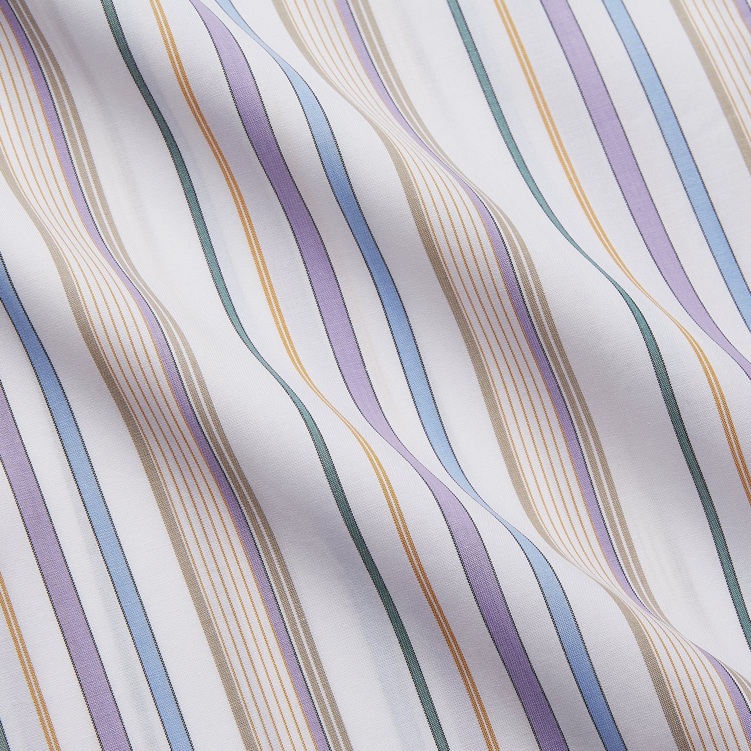 View 3 of product Colourful Garden Multi Stripe Cotton Regular Fit Mayfair Shirt