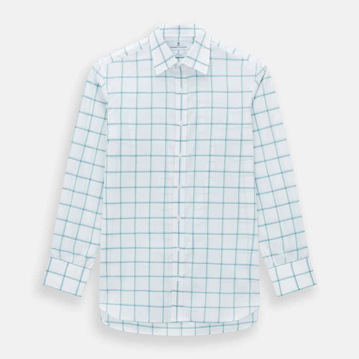 Sage Grid Check Mayfair Shirt