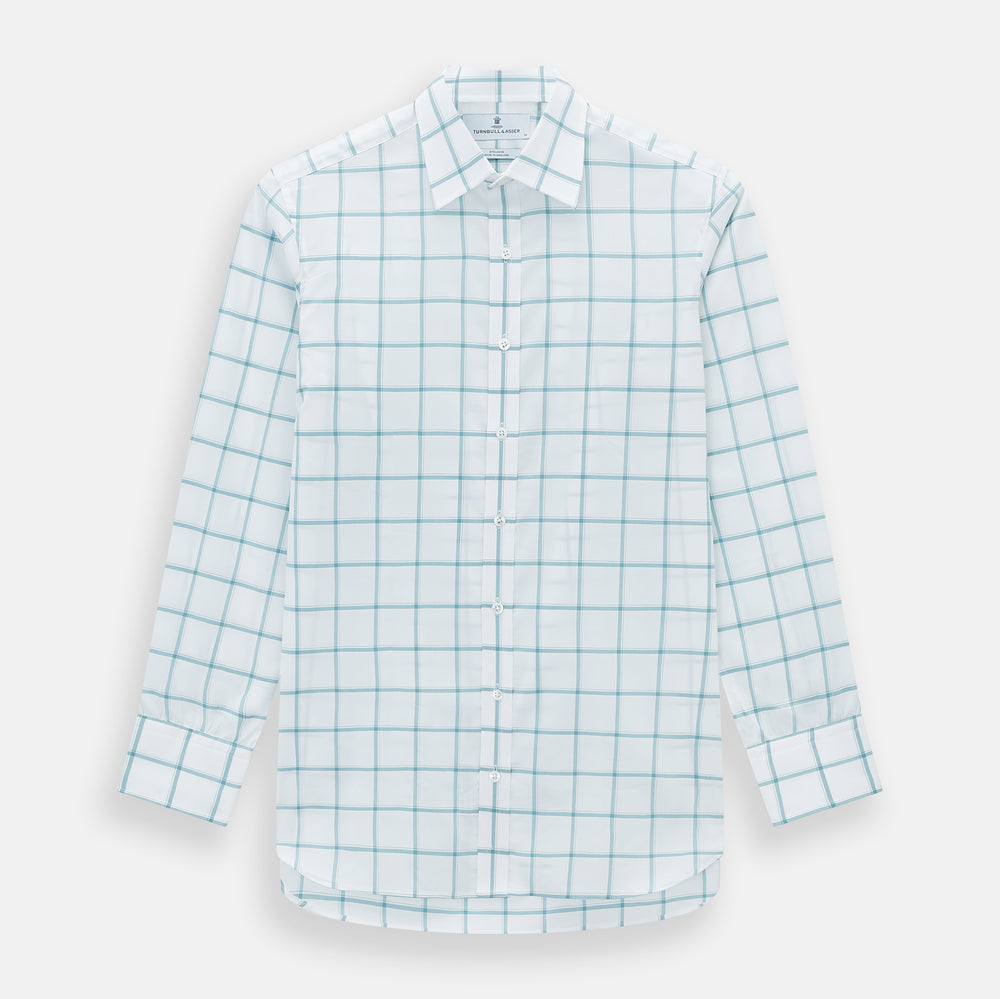 Sage Grid Check Mayfair Shirt