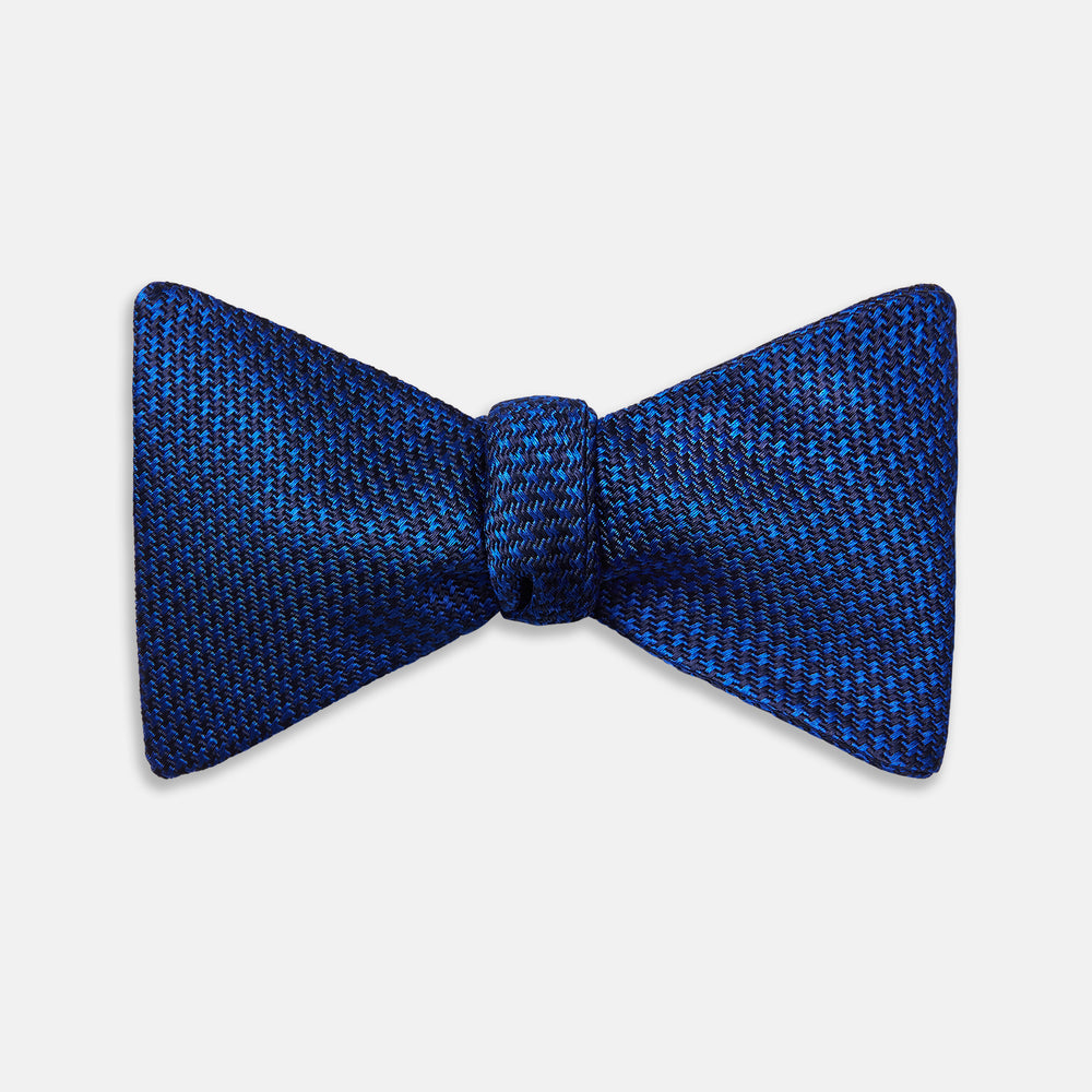 HOUNDSTOOTH NAVY CRUISE BOW TIE